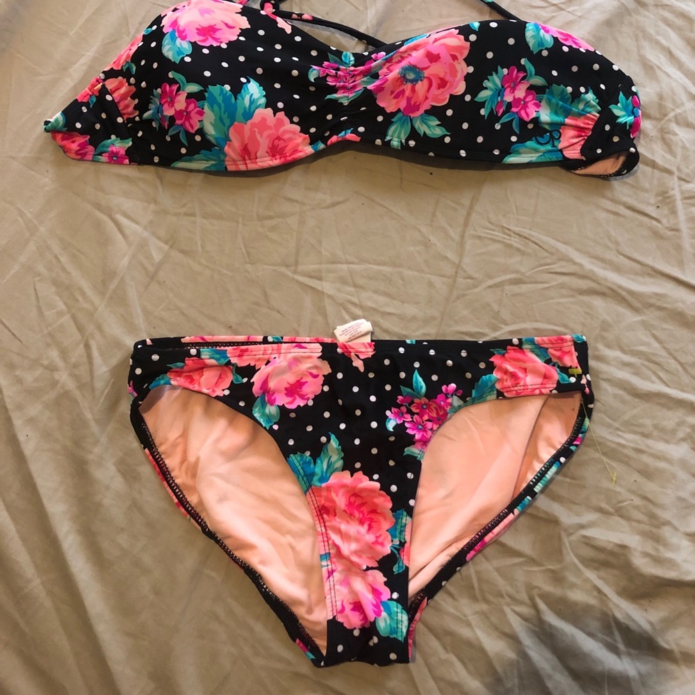 Floral Polka Dot Bikini